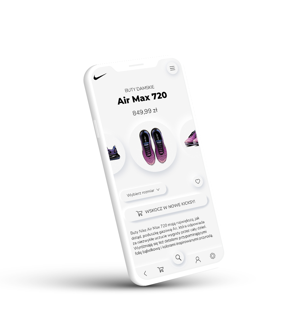Projekt aplikacji sklepu Nike